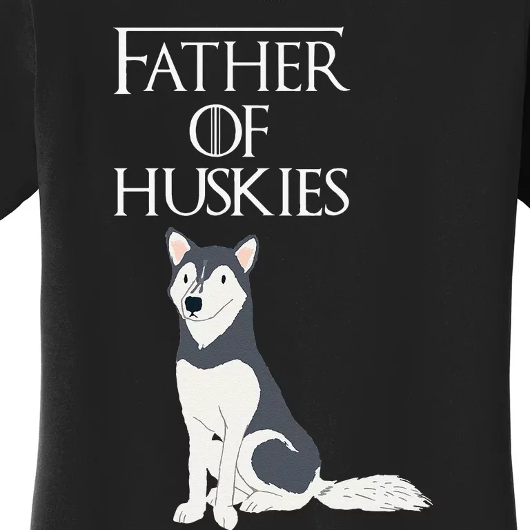 Cute Funny & Unique Siberian Husky Dog Dad & Gift Women's T-Shirt