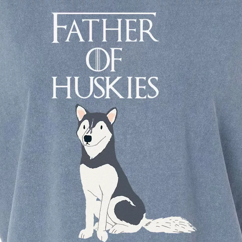 Cute Funny & Unique Siberian Husky Dog Dad & Gift Garment-Dyed Women's Muscle Tee