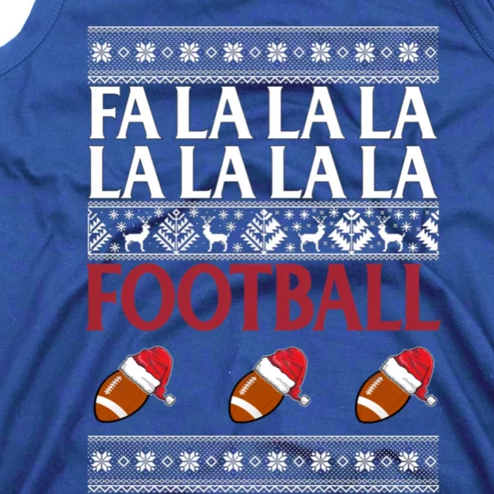 Christmas Football Ugly Sweater Santa Funny Xmas Party Gift Tank Top