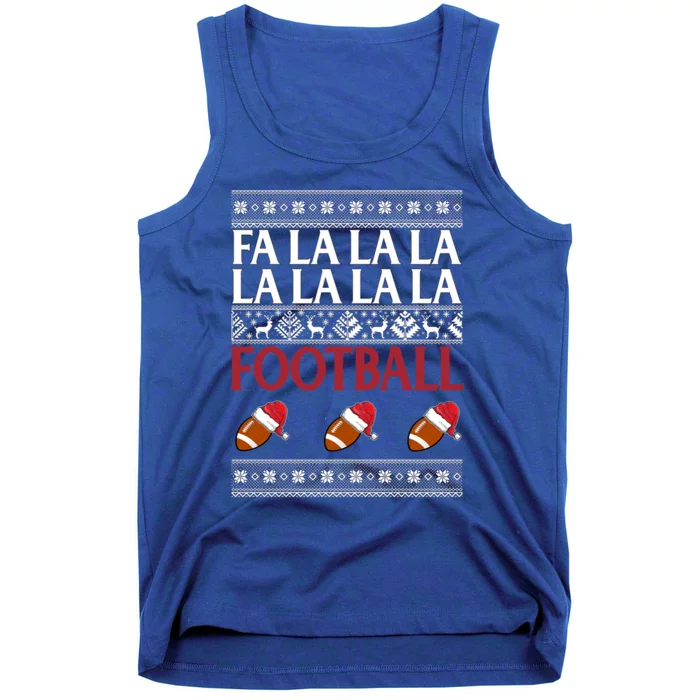 Christmas Football Ugly Sweater Santa Funny Xmas Party Gift Tank Top