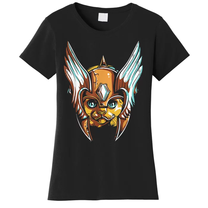 Cute Funny & Unique Cat & Viking Lover & Gift Women's T-Shirt