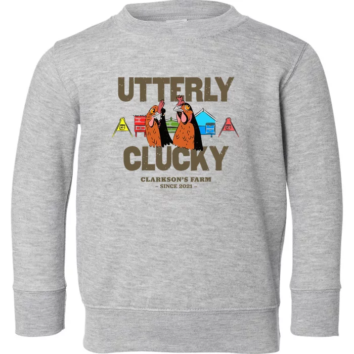 ClarksonS Farm Utterly Clucky Toddler Sweatshirt