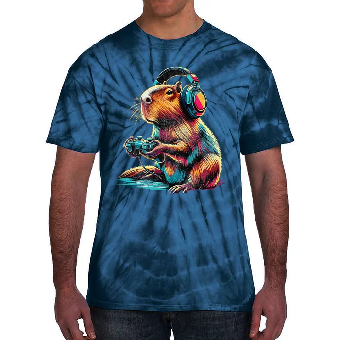 Capybara Funny Video Games Capybara Tie-Dye T-Shirt