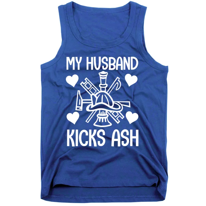 Cute Firefighter Volunteer Fire Job Fire Husband Wife Tee Gift Tank Top