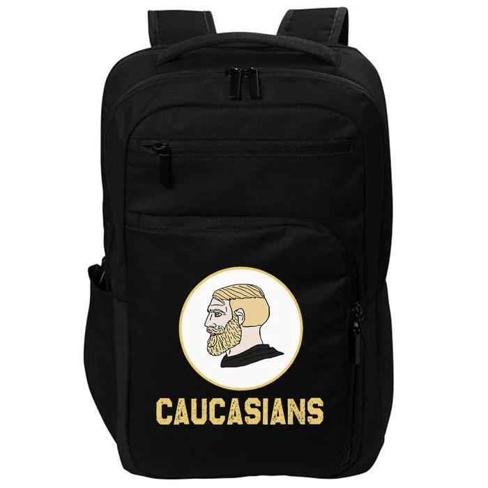 Caucasians Funny Vintage Caucasians Pride Impact Tech Backpack