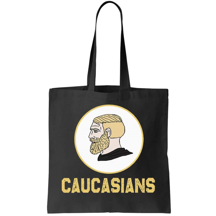 Caucasians Funny Vintage Caucasians Pride Tote Bag