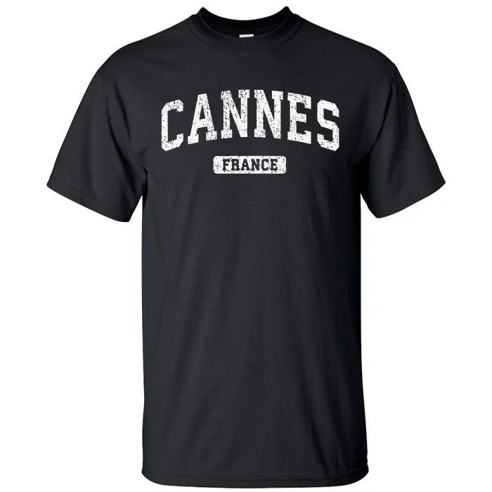 Cannes France Vintage Sports Design Tall T-Shirt