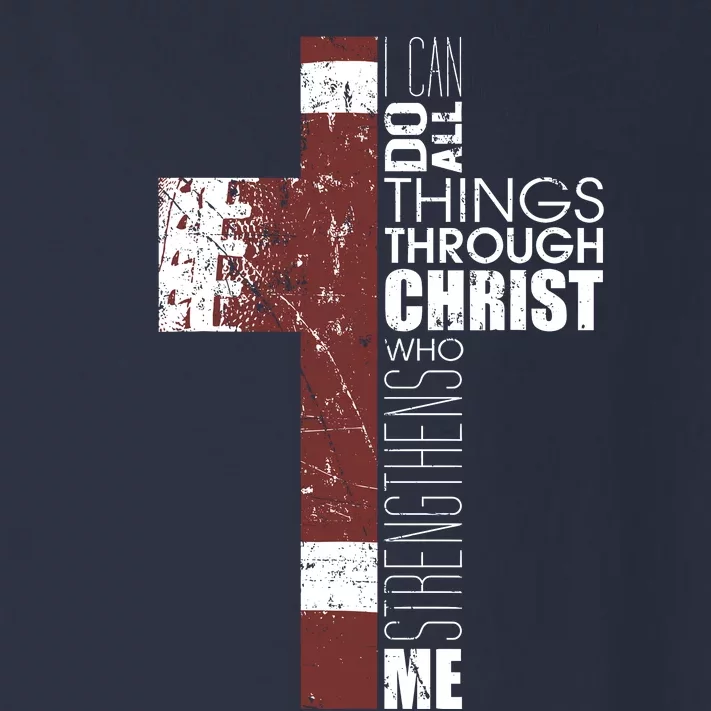 Christian Football Verse I Can Do All Things Through Christ Toddler Long Sleeve Shirt