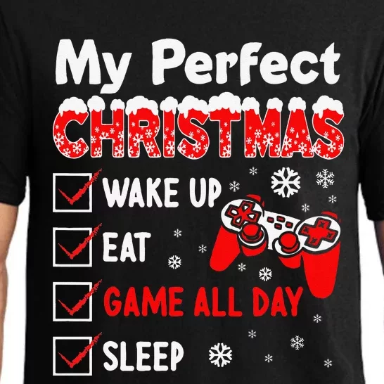 Christmas Funny Video Gamer My Perfect Christmas Pajama Set