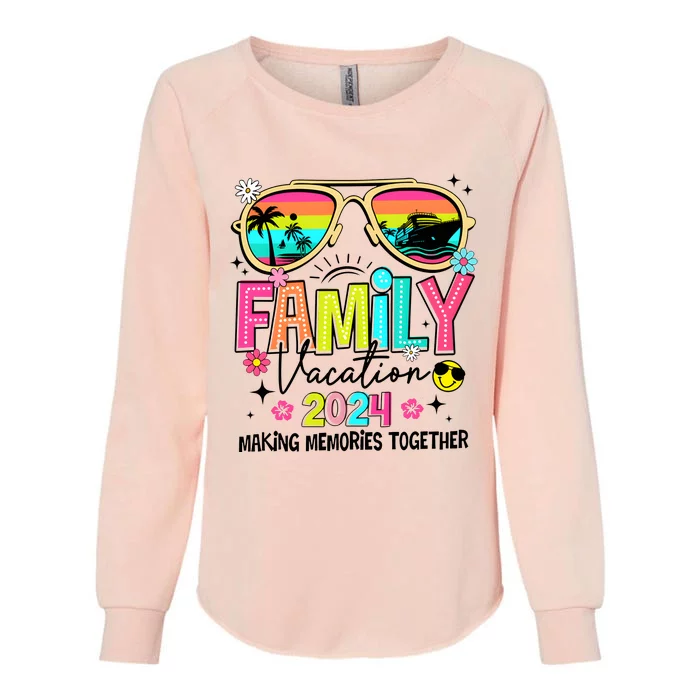 Cruise Family Vacation Making Memories Together Womens California Wash Sweatshirt