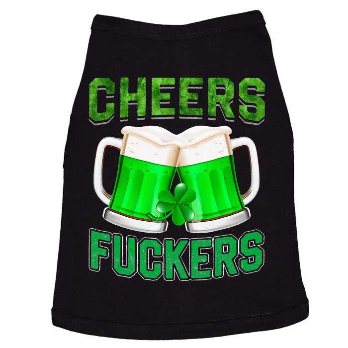 Cheers Fuckers vintage St Patricks Day Irish Drinking Doggie Tank