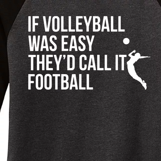 Cute Funny Volleyball Designs For Teen Women's Tri-Blend 3/4-Sleeve Raglan Shirt