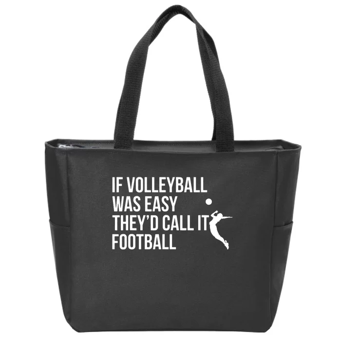 Cute Funny Volleyball Designs For Teen Zip Tote Bag