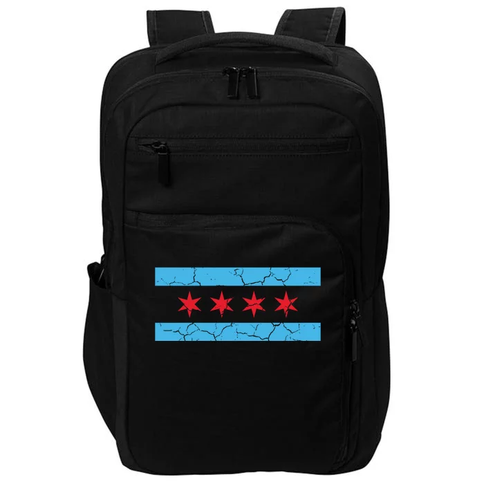 Chicago Flag Vintage Impact Tech Backpack