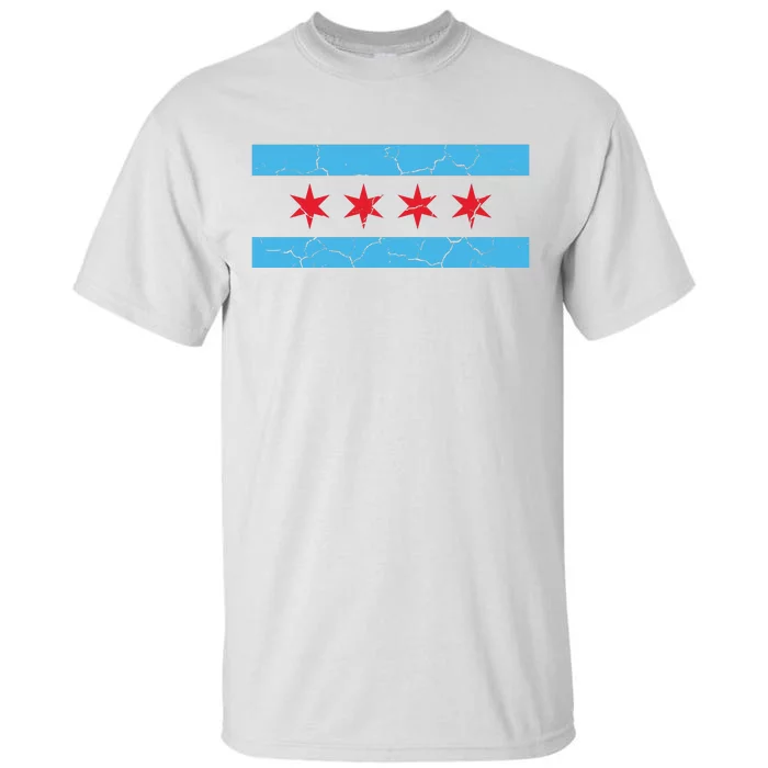 Chicago Flag Vintage Tall T-Shirt