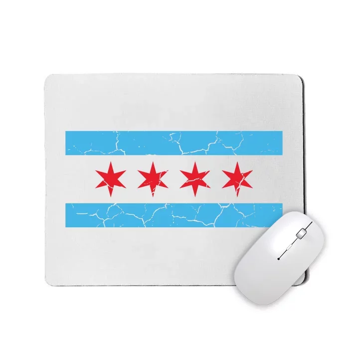 Chicago Flag Vintage Mousepad