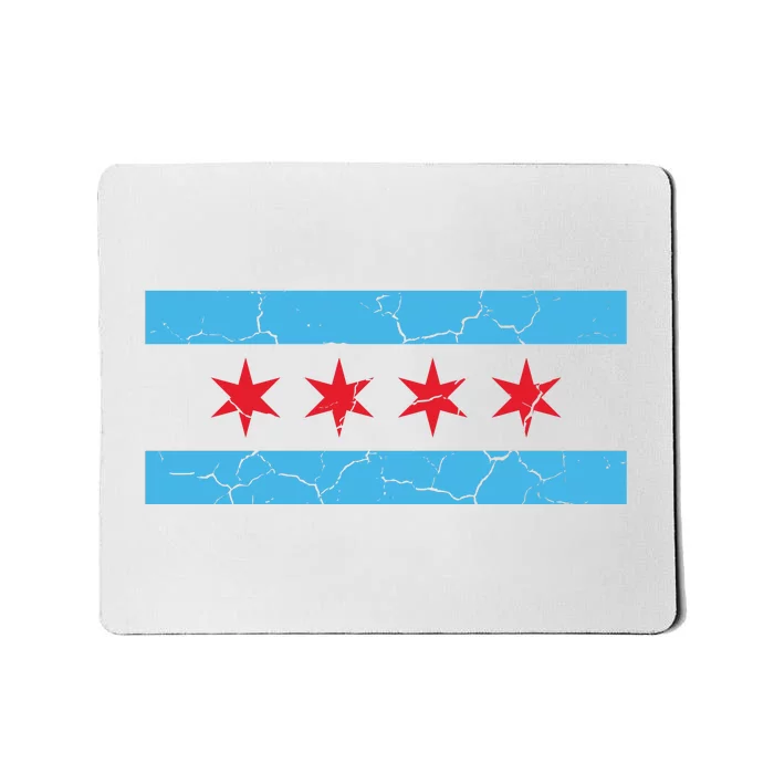 Chicago Flag Vintage Mousepad