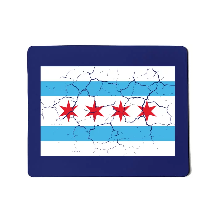 Chicago Flag Vintage Mousepad