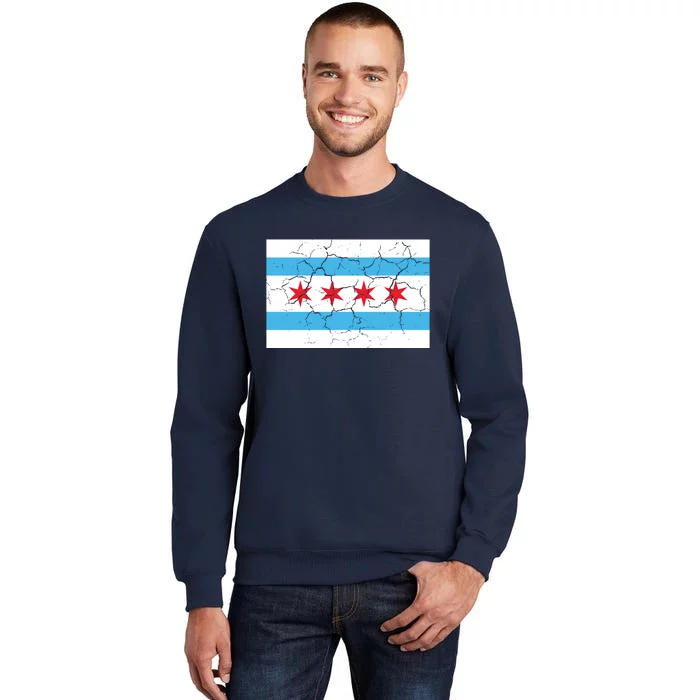 Chicago Flag Vintage Tall Sweatshirt