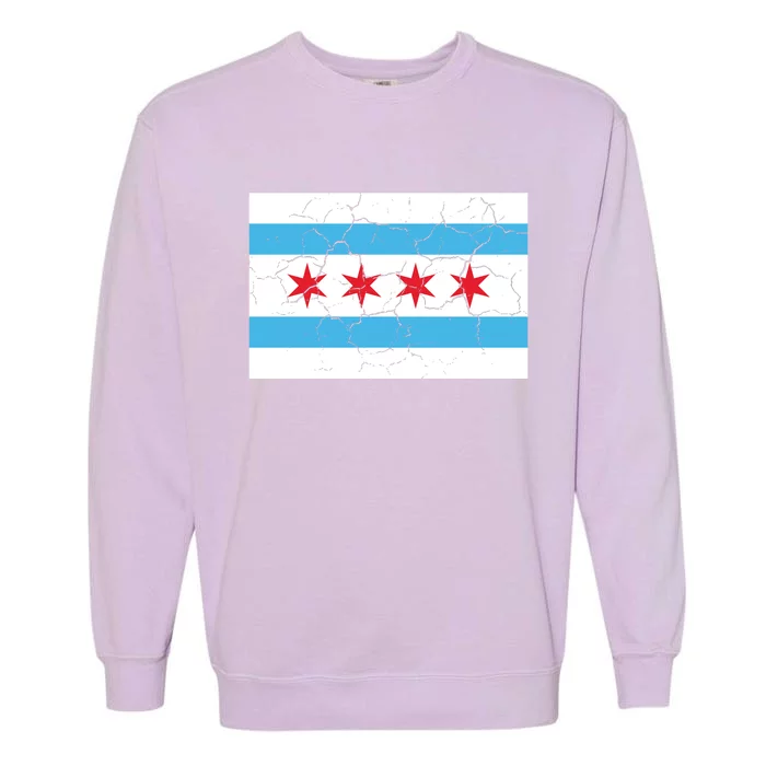 Chicago Flag Vintage Garment-Dyed Sweatshirt