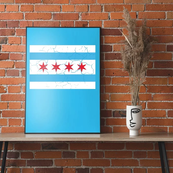 Chicago Flag Vintage Poster