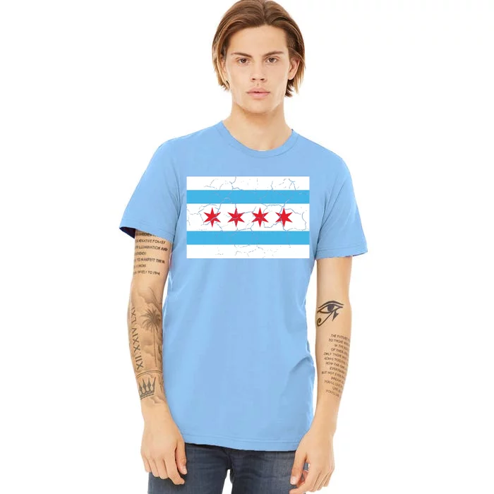 Chicago Flag Vintage Premium T-Shirt