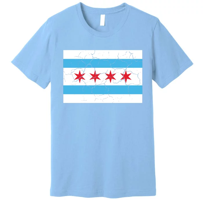 Chicago Flag Vintage Premium T-Shirt