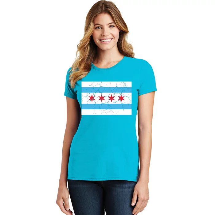 Chicago Flag Vintage Women's T-Shirt