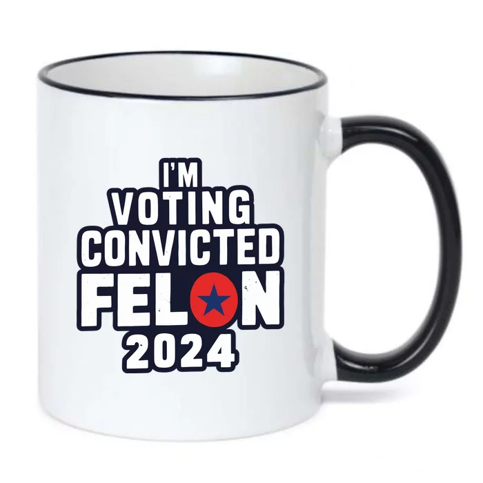 Convicted Felon Voting 2024 Graphic Black Color Changing Mug