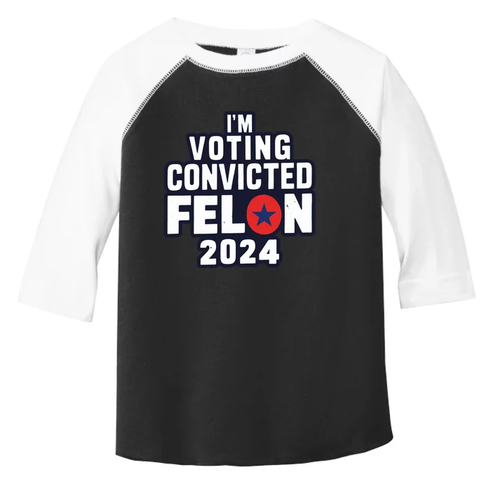 Convicted Felon Voting 2024 Graphic Toddler Fine Jersey T-Shirt