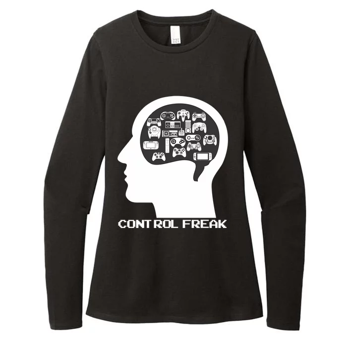 Control Freak Video Game Controllers Gamer Gift Womens CVC Long Sleeve Shirt