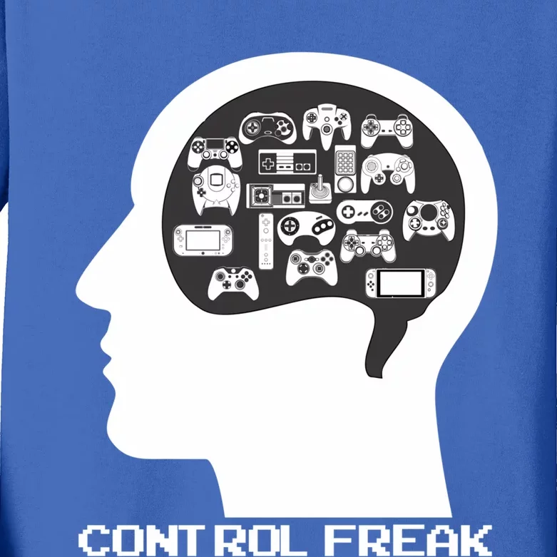 Control Freak Video Game Controllers Gamer Gift Kids Long Sleeve Shirt