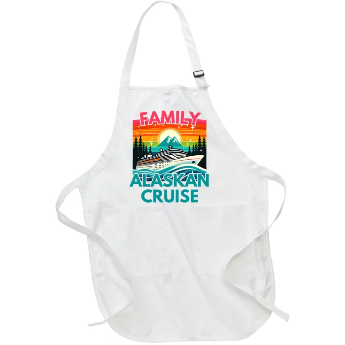 Cruise Family Vacation 2024 Matching Alaska Full-Length Apron With Pocket