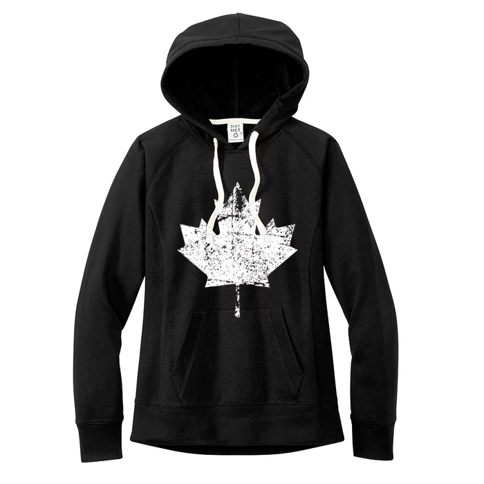 Canada Flag Vintage Women Canada Women's Fleece Hoodie