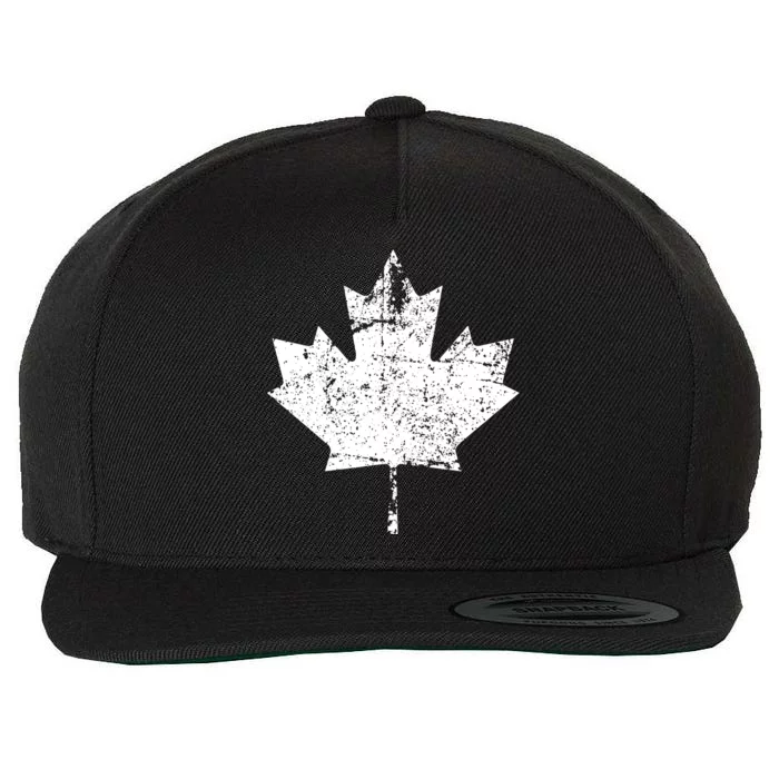 Canada Flag Vintage Women Canada Wool Snapback Cap