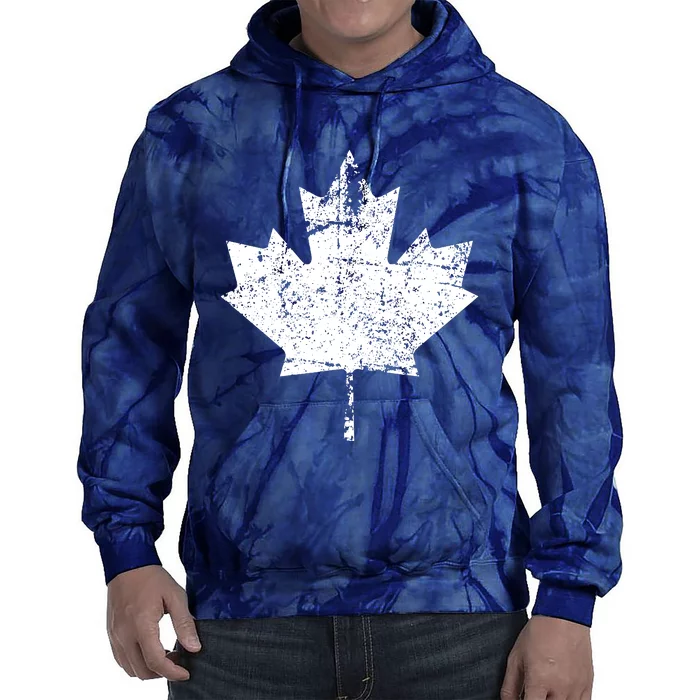 Canada Flag Vintage Women Canada Tie Dye Hoodie