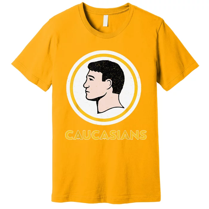 Caucasians Funny Vintage Caucasians Pride Premium T-Shirt