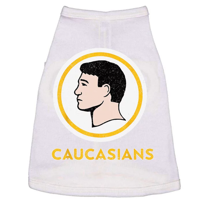 Caucasians Funny Vintage Caucasians Pride Doggie Tank