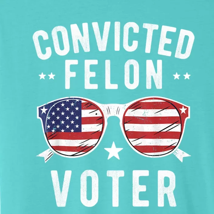 Convicted Felon Voter Pro Trump 2024 Voting Convicted Felon Gift ChromaSoft Performance T-Shirt