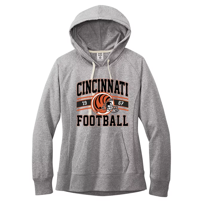 Cincinnati Football Vintage Women's Fleece Hoodie