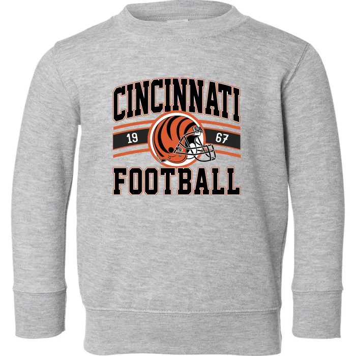 Cincinnati Football Vintage Toddler Sweatshirt