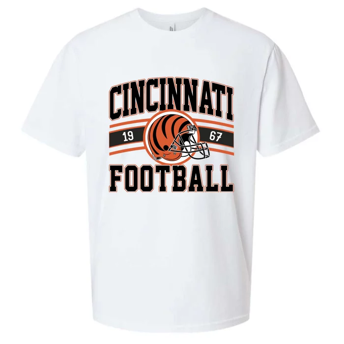 Cincinnati Football Vintage Sueded Cloud Jersey T-Shirt