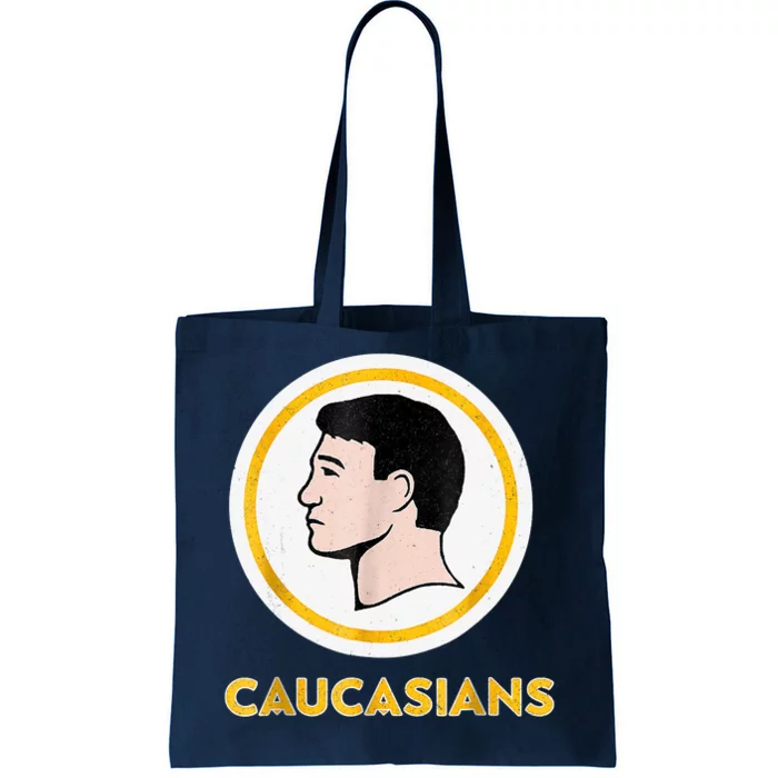 Caucasians Funny Vintage Caucasians Pride Tee Tote Bag