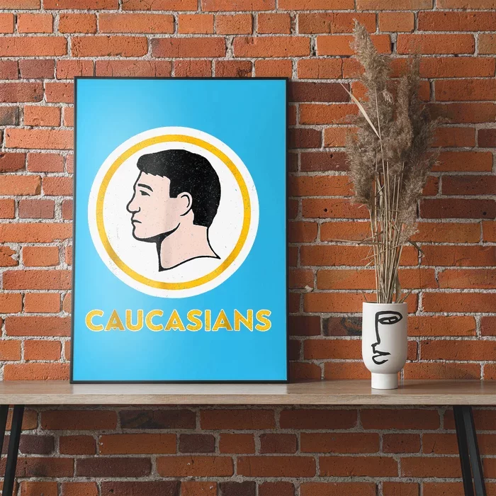 Caucasians Funny Vintage Caucasians Pride Tee Poster