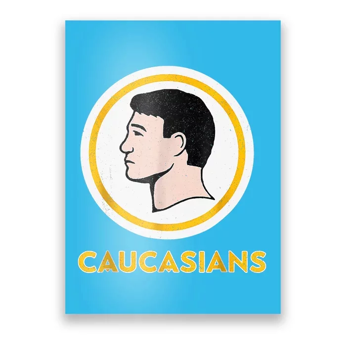 Caucasians Funny Vintage Caucasians Pride Tee Poster