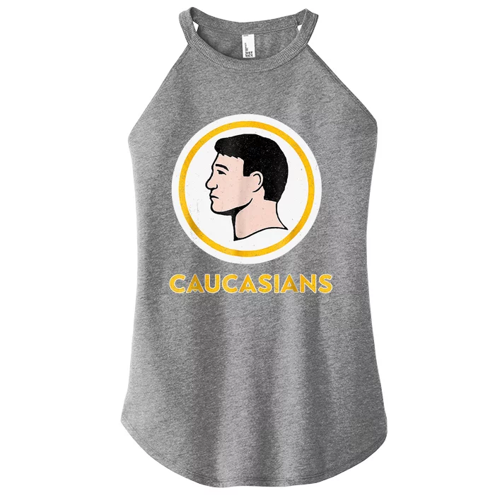 Caucasians Funny Vintage Caucasians Pride Tee Women’s Perfect Tri Rocker Tank