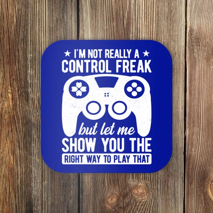 Control Freak Video Game Player Gaming Gamer Pc Console Geek Gift Coaster