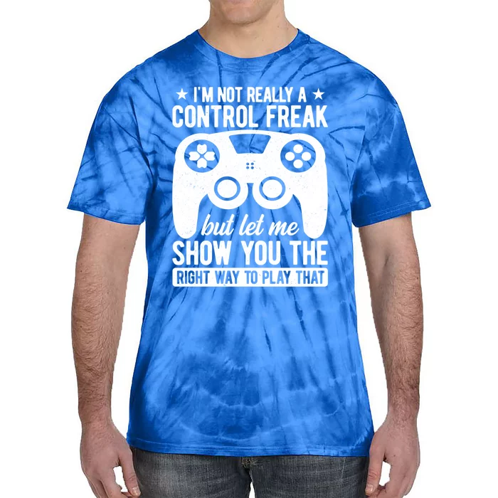 Control Freak Video Game Player Gaming Gamer Pc Console Geek Gift Tie-Dye T-Shirt