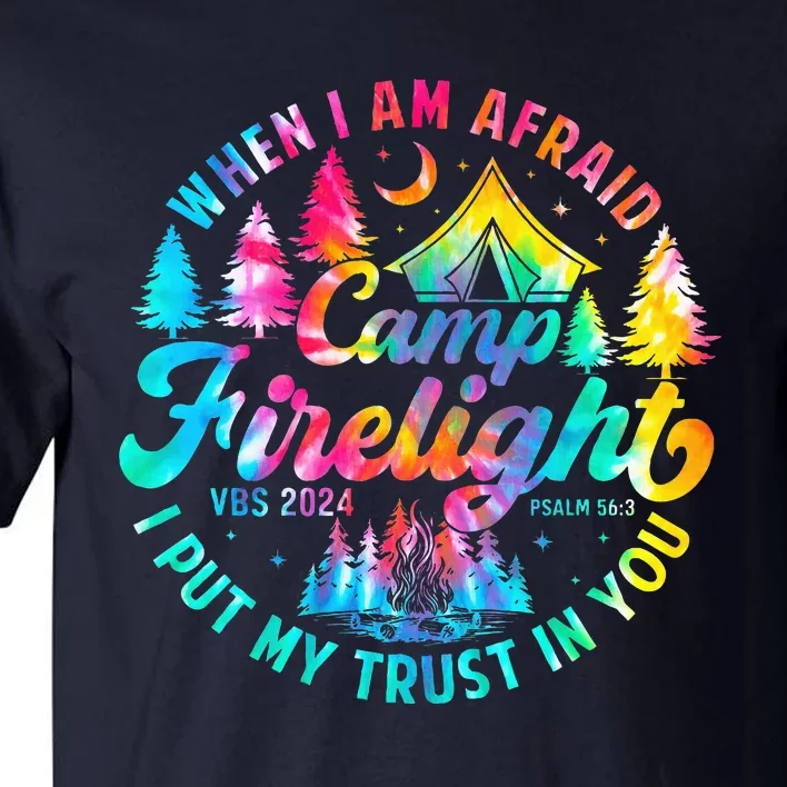 Camp Firelight Vacation Bible School Vbs 2024 Christian Camp Tall T-Shirt