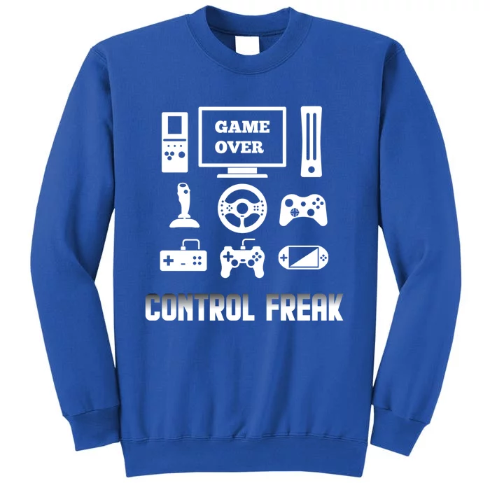 Control Freak Video Game Player Gaming Gamer Pc Console Geek Gift Tall Sweatshirt